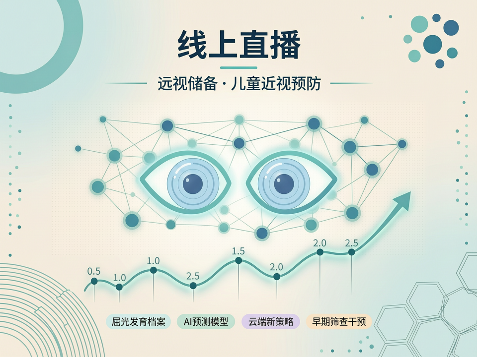 线上直播聚焦“远视储备与儿童近视预防”:从早期筛查到AI干预的云端新策略