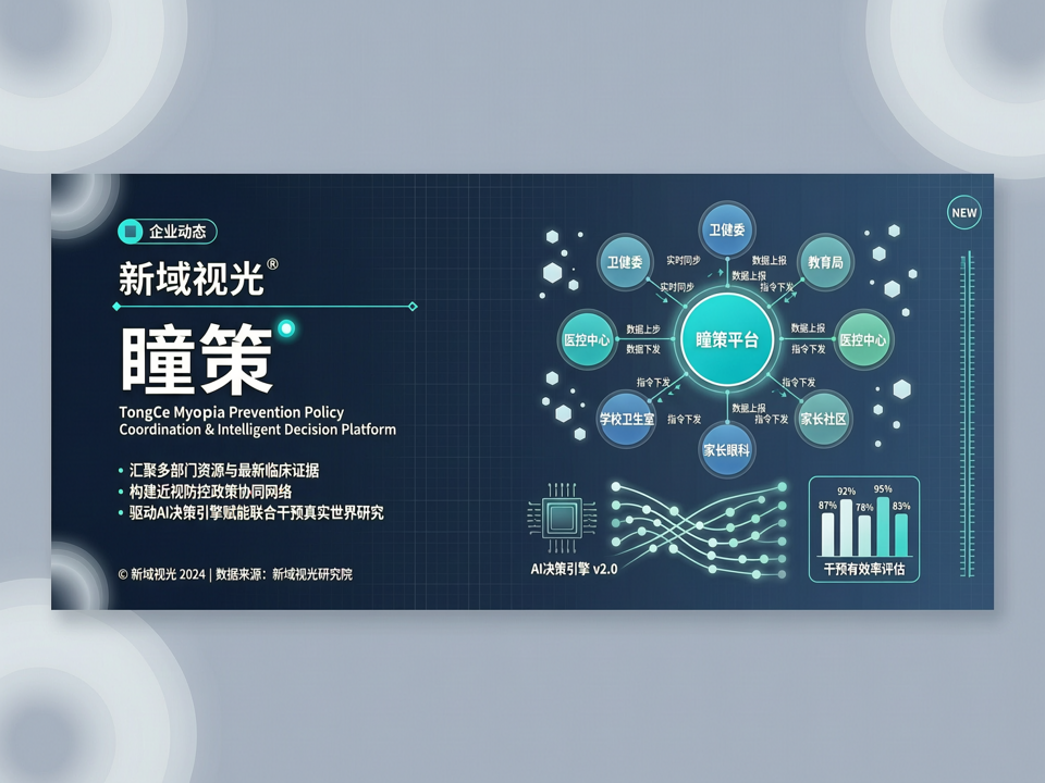 新域视光发布“瞳策”近视防控政策协同与智能决策平台,汇聚多部门资源与最新临床证据