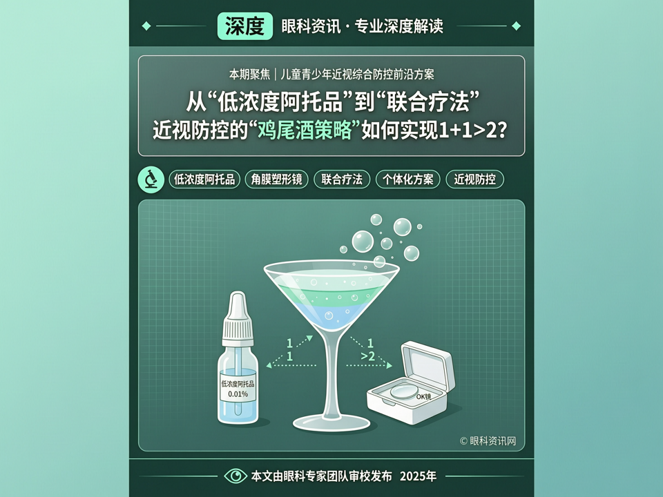 深度 | 从“低浓度阿托品”到“联合疗法”:近视防控的“鸡尾酒策略”如何实现1+1>2?