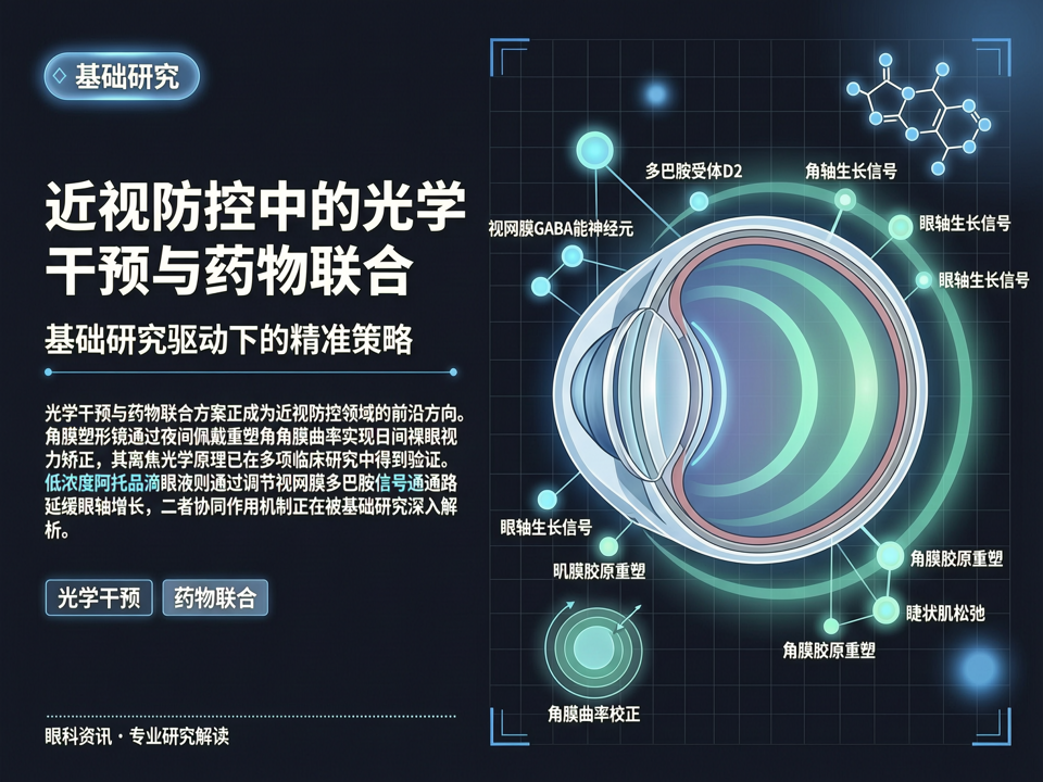 近视防控中的光学干预与药物联合:基础研究驱动下的精准策略