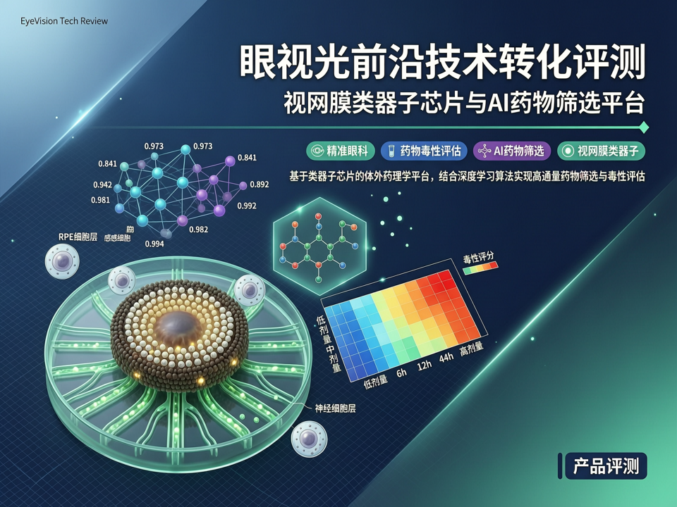 眼视光前沿技术转化评测:视网膜类器官芯片与AI药物筛选平台