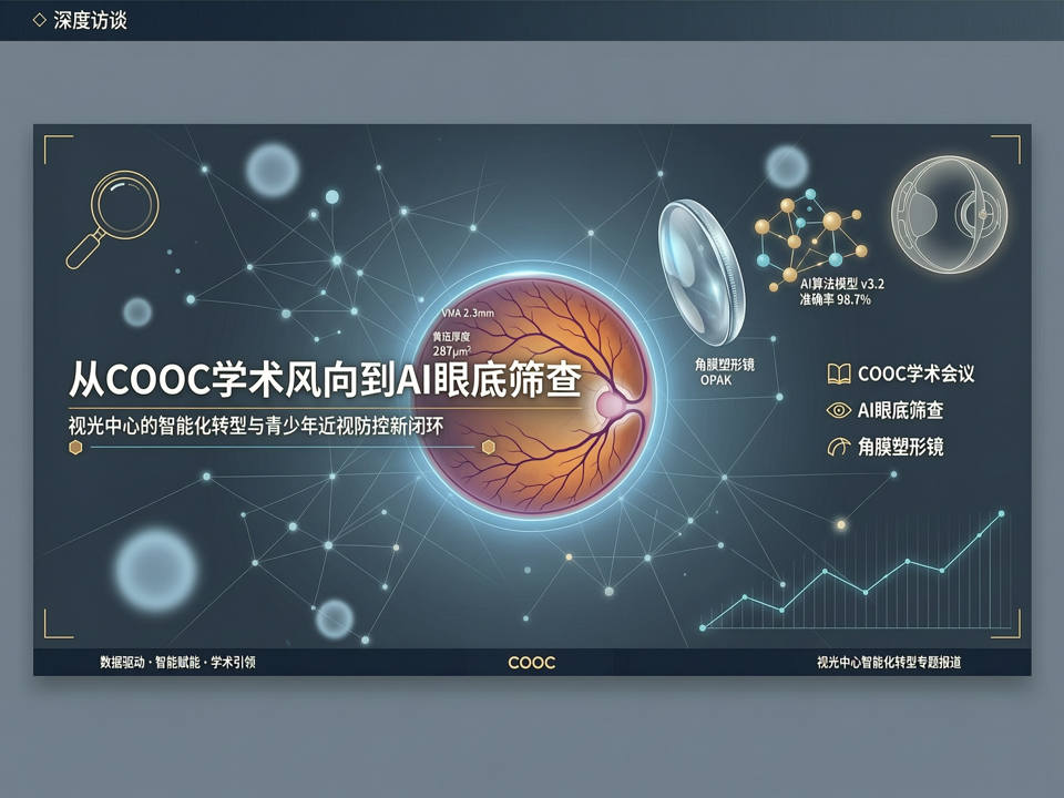 深度访谈 | 从COOC学术风向到AI眼底筛查:视光中心的智能化转型与青少年近视防控新闭环