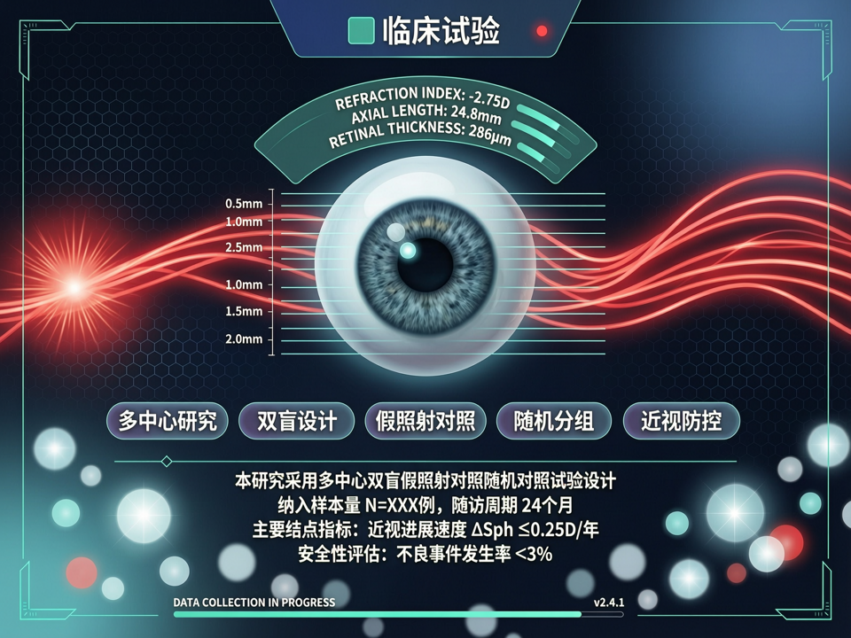 红光治疗安全性争议下的随机对照试验设计:多中心双盲假照射对照研究
