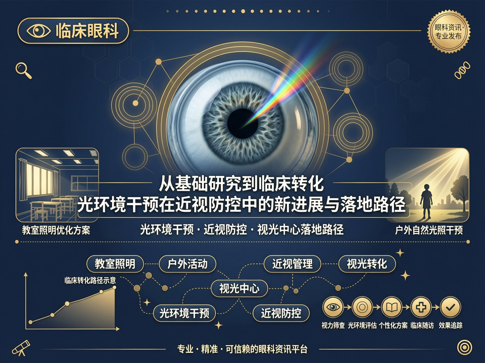 从基础研究到临床转化:光环境干预在近视防控中的新进展与视光中心落地路径