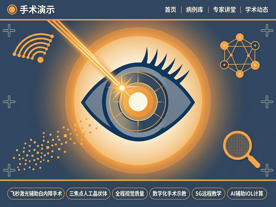 手术演示探索飞秒激光辅助白内障联合三焦点人工晶状体植入:从精准屈光到全程视觉质量的数字化示教闭环