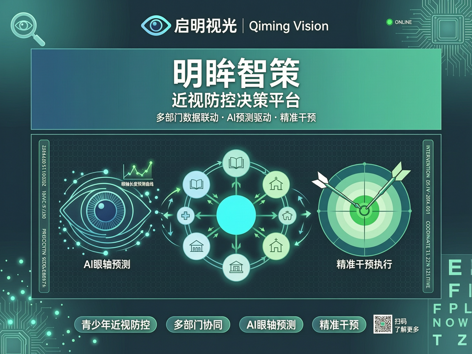 启明视光发布“明眸智策”近视防控决策平台,多部门数据联动与AI预测驱动精准干预