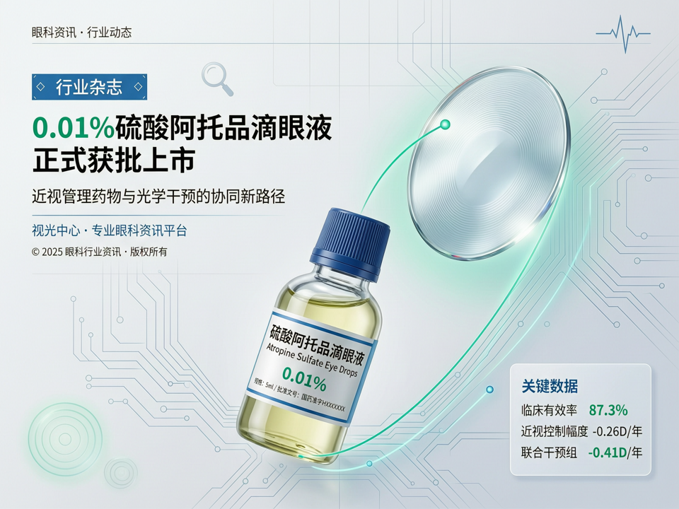 0.01%硫酸阿托品滴眼液获批后:近视管理药物与光学干预的协同新路径