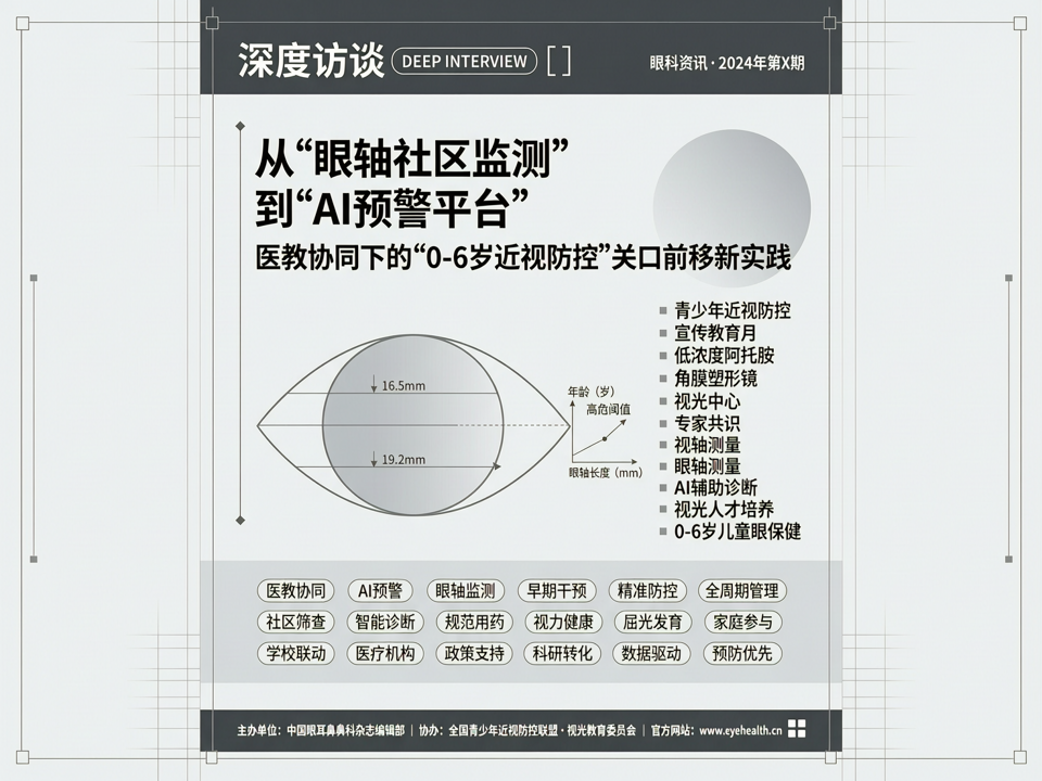 深度访谈 | 从“眼轴社区监测”到“AI预警平台”:医教协同下的0-6岁近视防控关口前移新实践