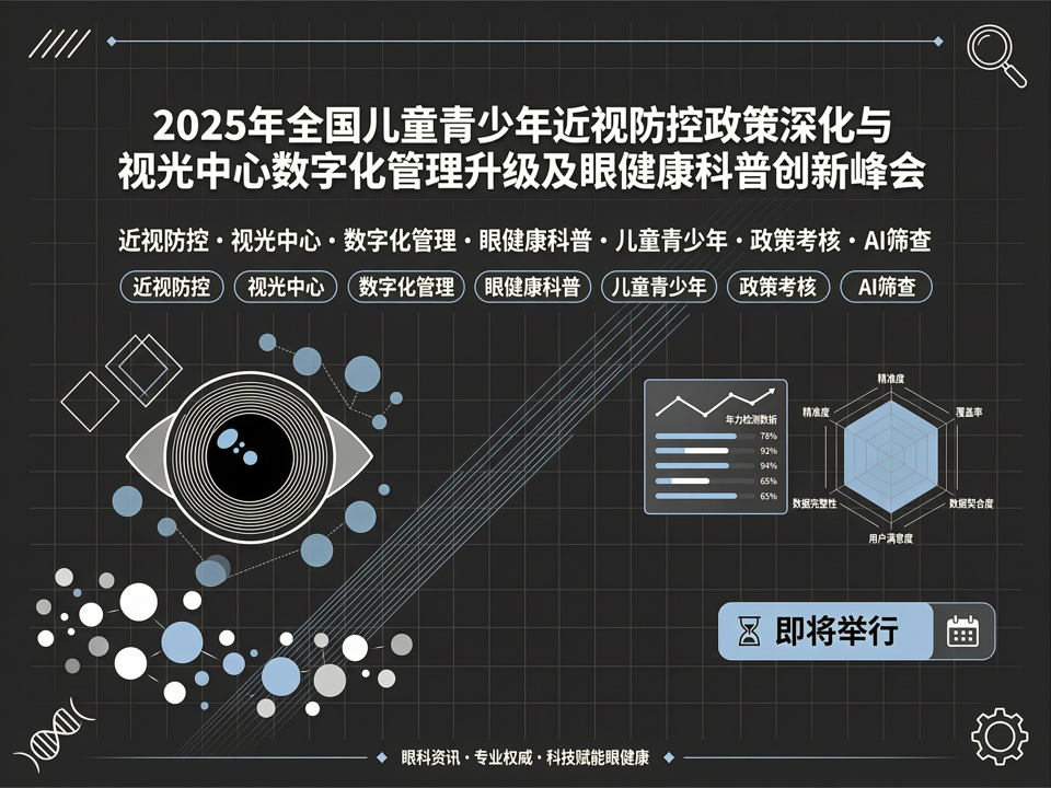 2025年全国儿童青少年近视防控政策深化与视光中心数字化管理升级及眼健康科普创新峰会