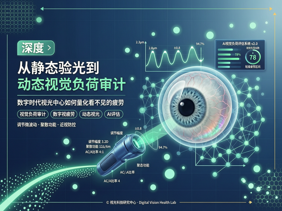 深度 | 从“静态验光”到“动态视觉负荷审计”:数字时代视光中心如何量化“看不见的疲劳”