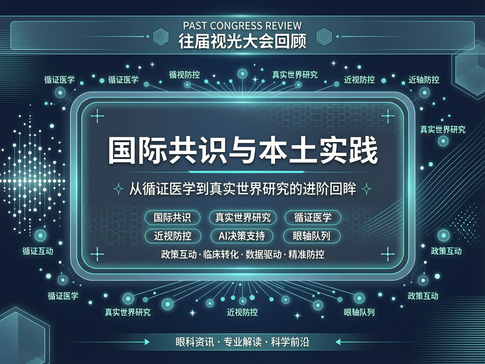 往届视光大会中的国际共识与本土实践:从循证医学到真实世界研究的进阶回眸