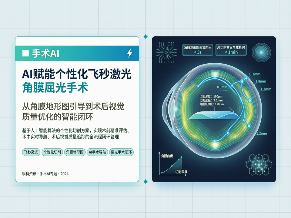 AI赋能个性化飞秒激光角膜屈光手术:从角膜地形图引导到术后视觉质量优化的智能闭环