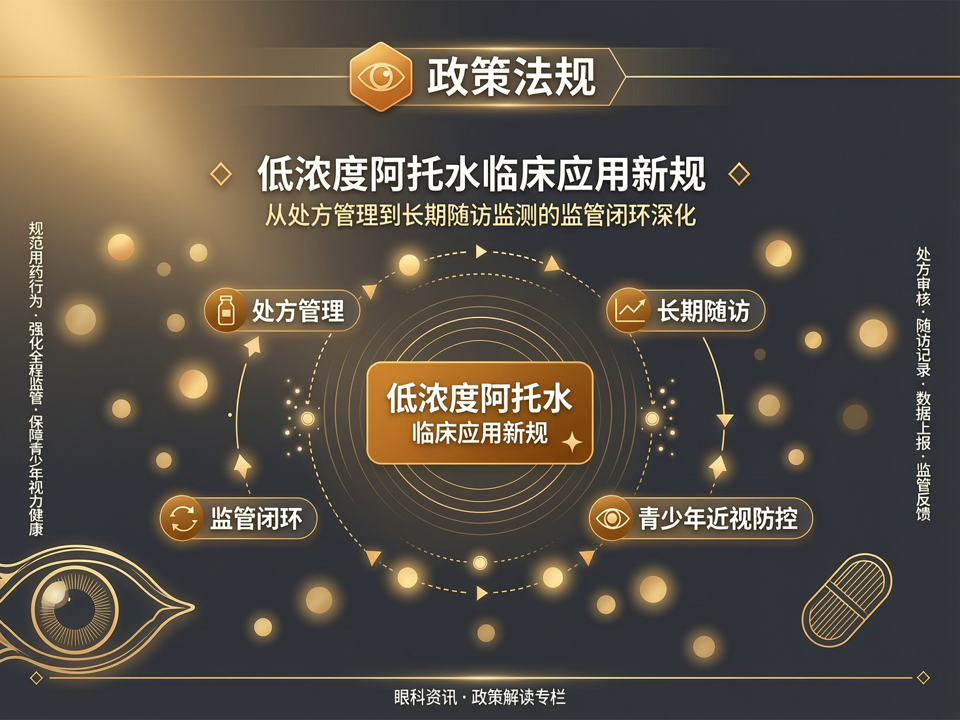 政策法规:低浓度阿托品临床应用新规——从处方管理到长期随访监测的监管闭环深化