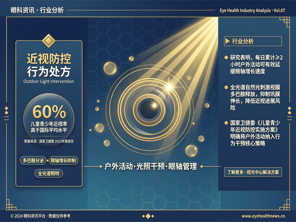 光照环境与户外活动:近视防控中被忽视的‘行为处方’