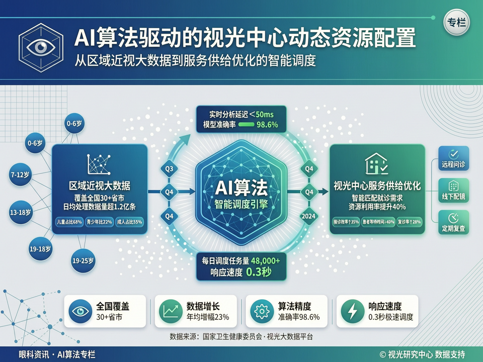 AI算法驱动的视光中心动态资源配置:从区域近视大数据到服务供给优化的智能调度