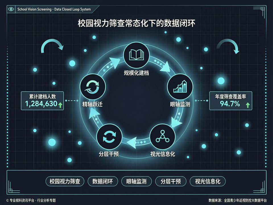 校园视力筛查常态化下的数据闭环:从规模化建档到个体化干预的精准跃迁