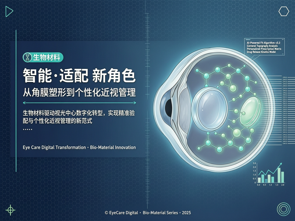 生物材料在视光中心数字化转型中的“智能-适配”新角色:从角膜塑形到个性化近视管理