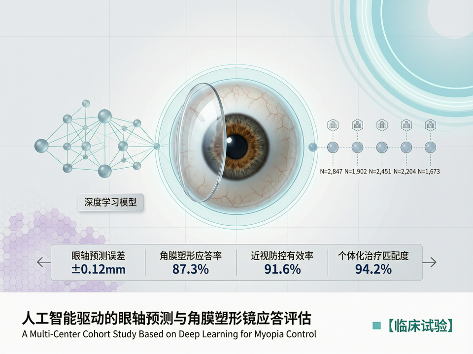 人工智能驱动的眼轴预测与角膜塑形镜应答评估:一项基于深度学习的多中心队列研究