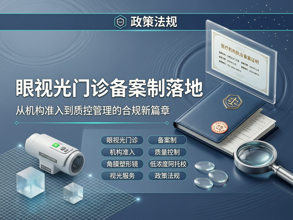 政策法规:眼视光门诊备案制落地——从机构准入到质控管理的合规新篇章