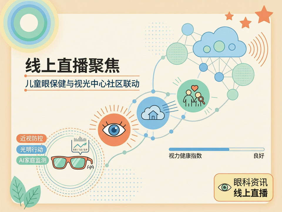 线上直播聚焦“儿童眼保健与视光中心社区联动”:从政策落实到AI家庭监测的云端新篇