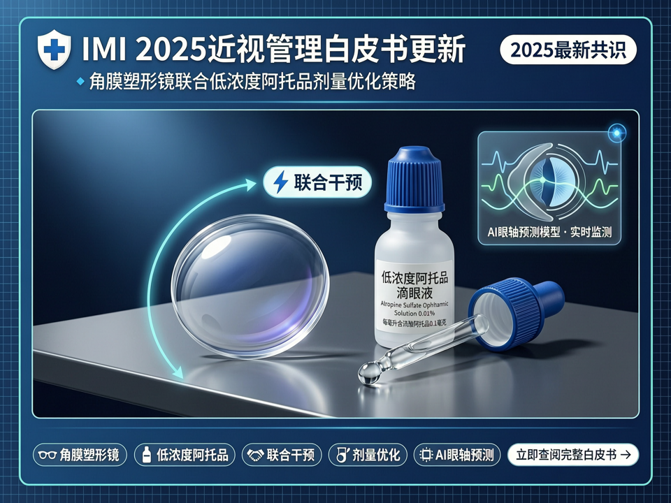 从共识到实践:IMI 2025近视管理白皮书更新与角膜塑形镜联合阿托品的剂量优化