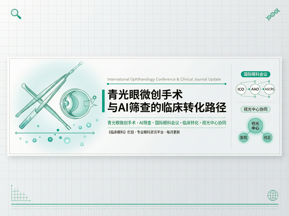 国际眼科会议与临床期刊新动向:青光眼微创手术与AI筛查的临床转化路径