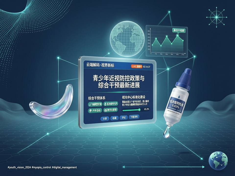 云端解码·视界新标:会议直播聚焦青少年近视防控政策与综合干预最新进展