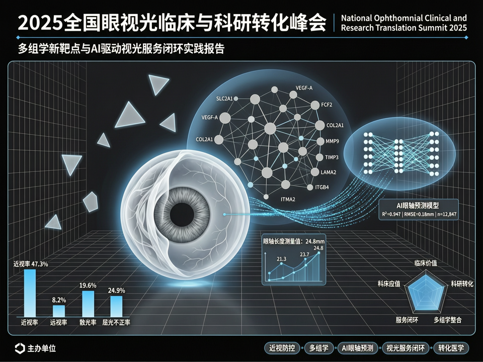 2025全国眼视光临床与科研转化峰会:多组学新靶点与AI驱动视光服务闭环实践报告