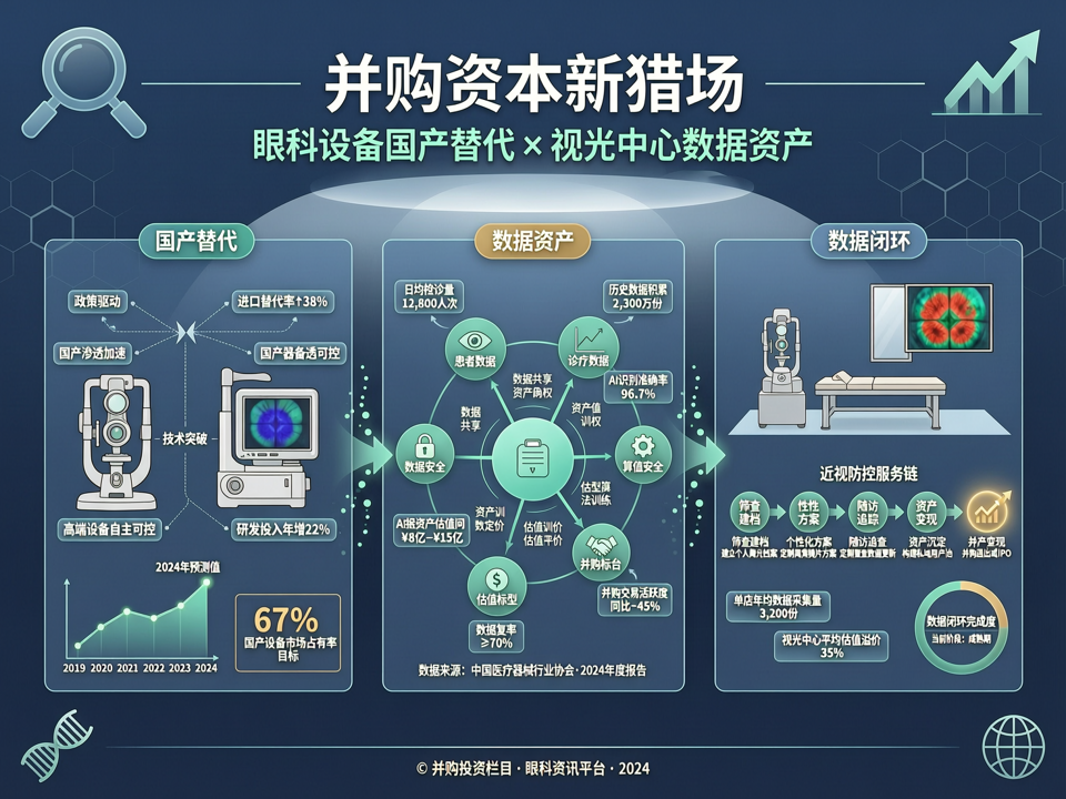 并购资本新猎场:眼科设备国产替代与视光中心数据资产的价值共振