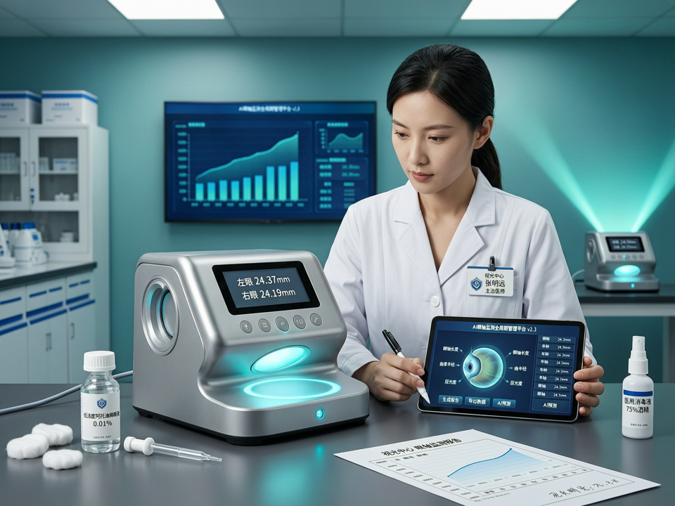 青少年近视防控新动态:我院视光中心启动“AI+眼轴监测”全周期管理平台,探索低浓度阿托品个性化应用
