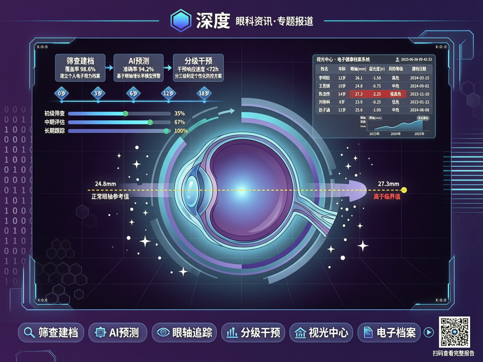 深度 | 从“筛查建档”到“预测干预”:AI如何重塑青少年近视防控的‘时间窗口’