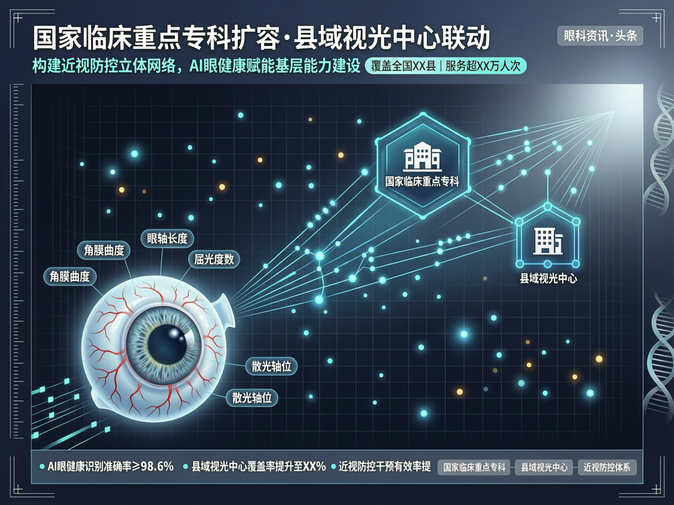 国家临床重点专科扩容与县域视光中心联动:构建近视防控的立体网络