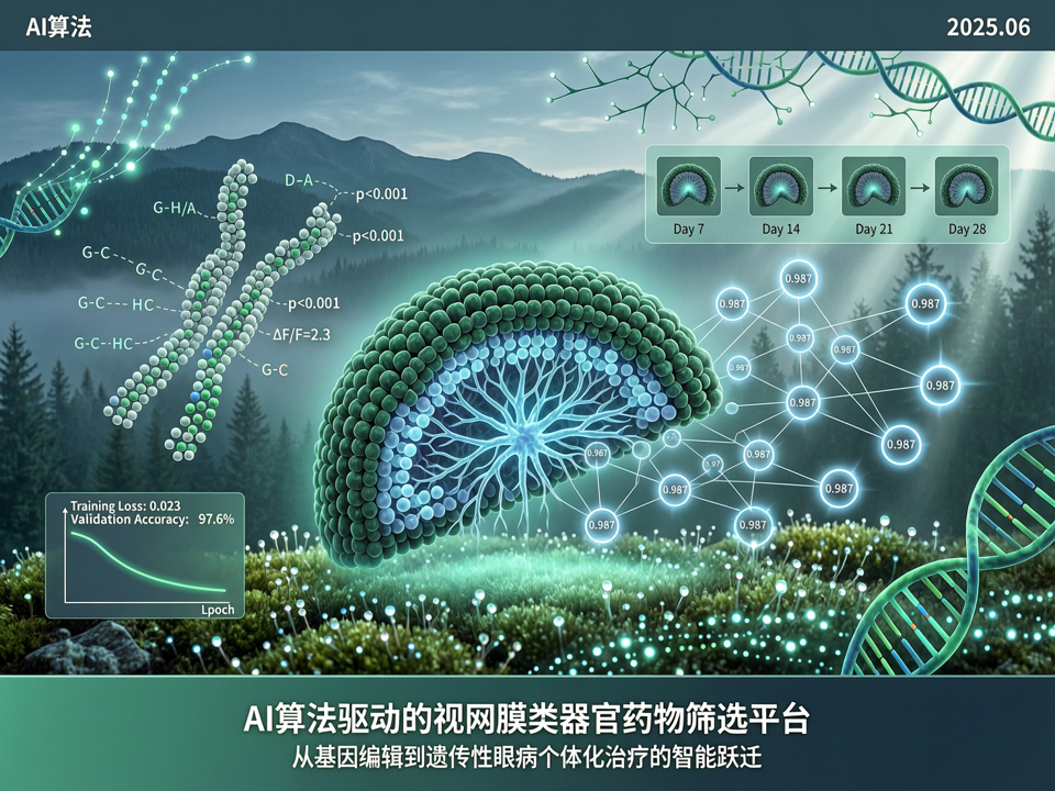 AI算法驱动的视网膜类器官药物筛选平台:从基因编辑到遗传性眼病个体化治疗的智能跃迁