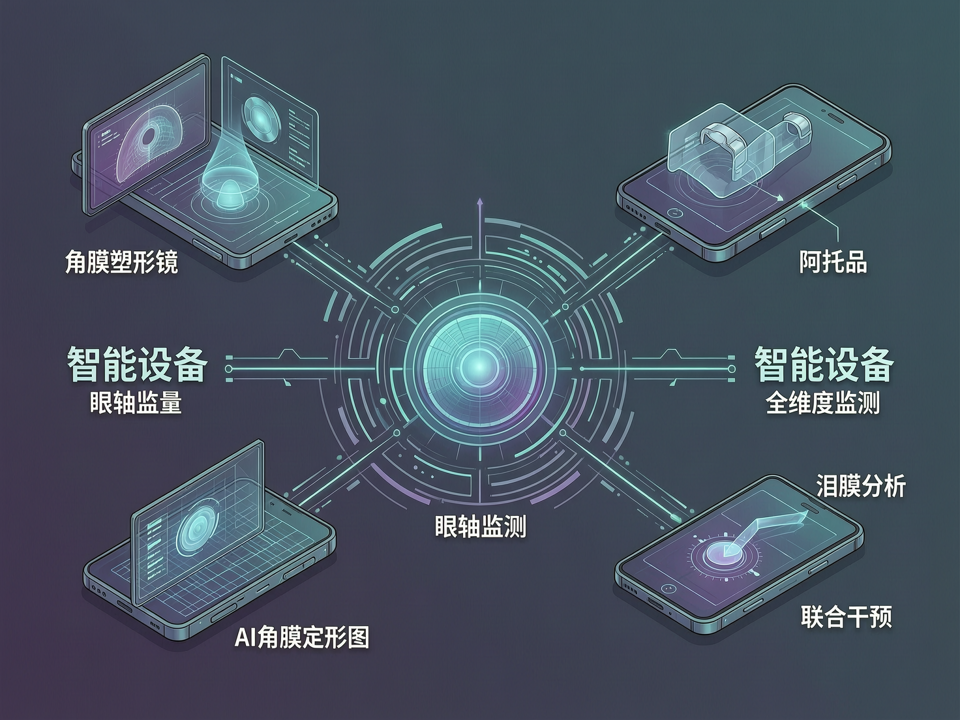 智能设备量化角膜塑形镜与阿托品联合干预:从眼轴控制到视觉质量的全维度监测