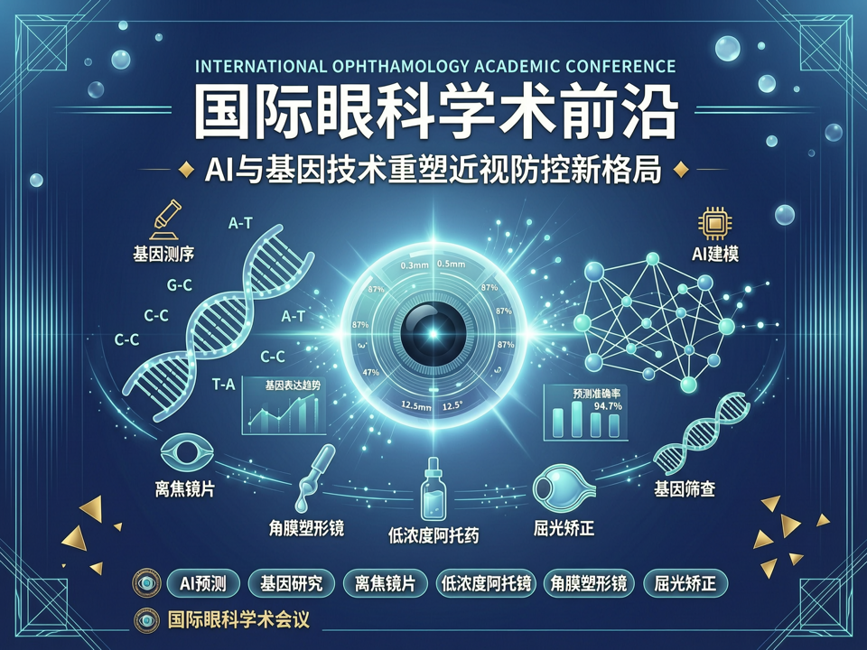 国际眼科学术前沿:AI与基因技术重塑近视防控新格局
