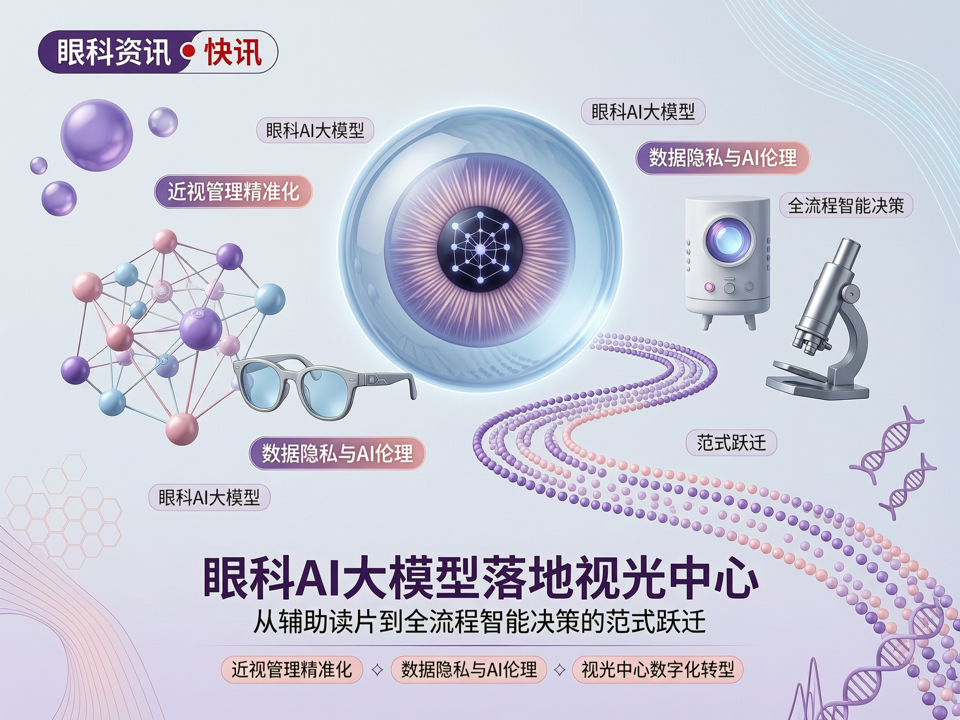 【快讯】眼科AI大模型落地视光中心:从“辅助读片”到“全流程智能决策”的范式跃迁