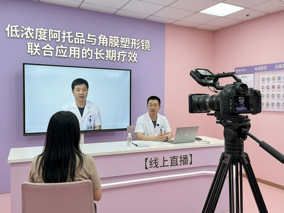 线上直播聚焦“低浓度阿托品与角膜塑形镜联合应用的长期疗效”:从临床证据到视光中心标准化管理的云端实践