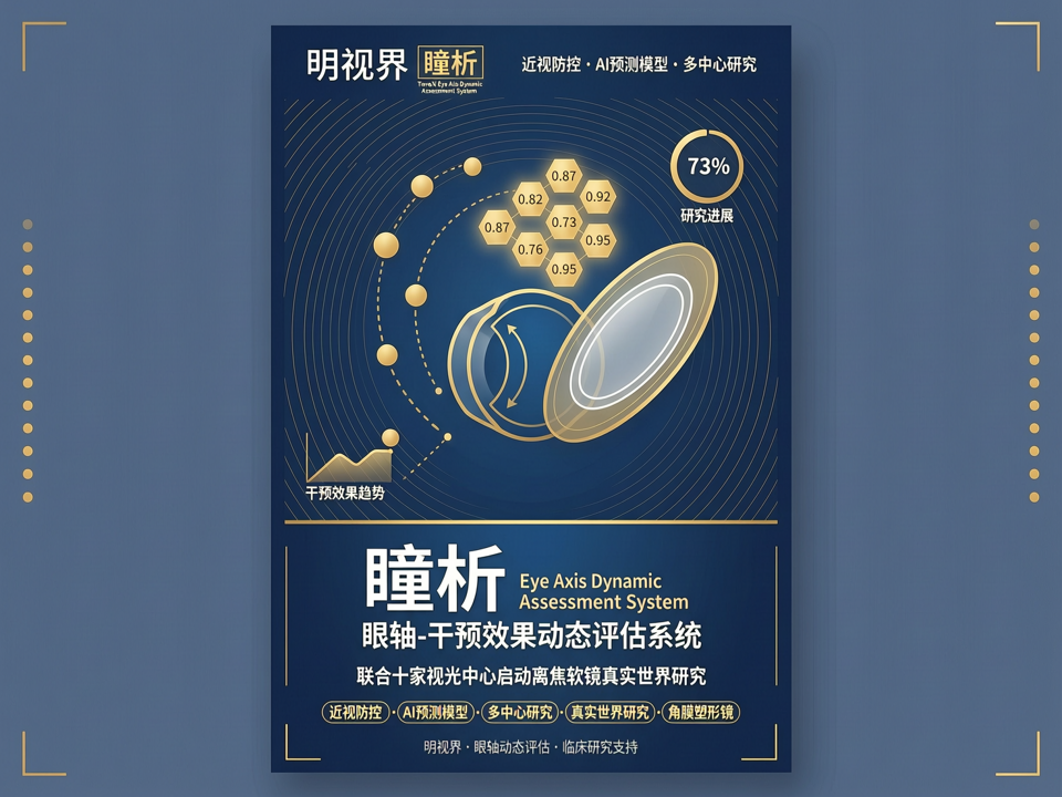明视界发布「瞳析」眼轴-干预效果动态评估系统,联合十家视光中心启动离焦软镜真实世界研究