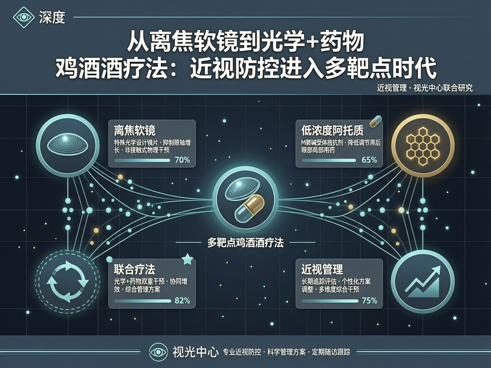 深度 | 从“离焦软镜”到“光学+药物”鸡尾酒疗法:近视防控进入“多靶点”时代