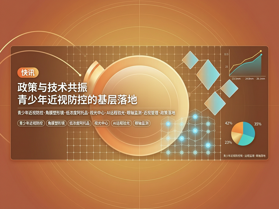 【快讯】政策与技术共振:青少年近视防控的基层落地与视光中心智能化转型观察