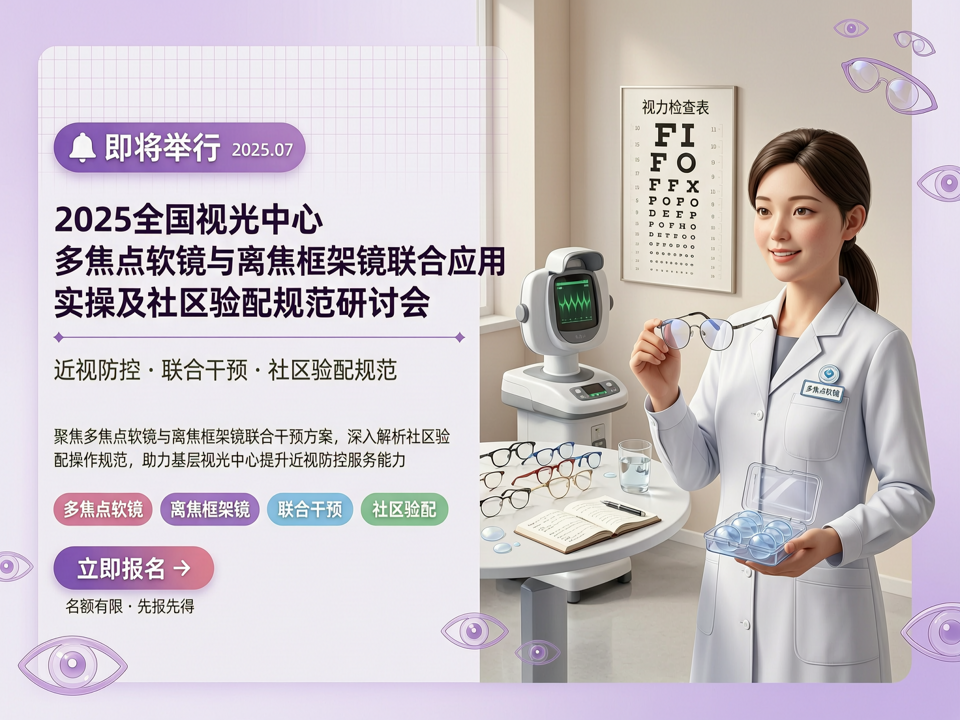 2025全国视光中心多焦点软镜与离焦框架镜联合应用实操及社区验配规范研讨会