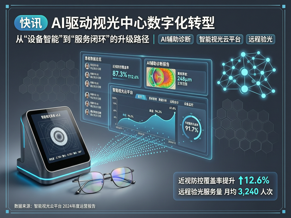 【快讯】AI驱动视光中心数字化转型:从“设备智能”到“服务闭环”的升级路径
