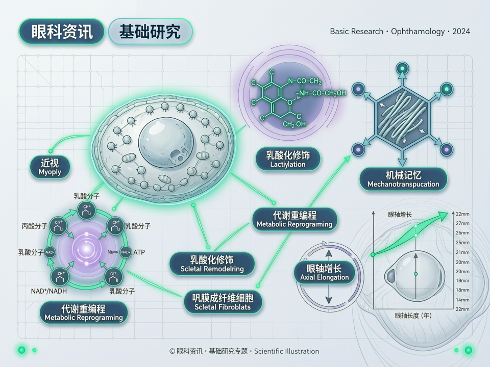 巩膜成纤维细胞的机械记忆与代谢重编程:近视眼轴增长中的乳酸化修饰新靶点