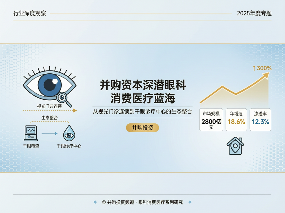 并购资本深潜「眼科消费医疗」蓝海:从视光门诊连锁到干眼诊疗中心的生态整合