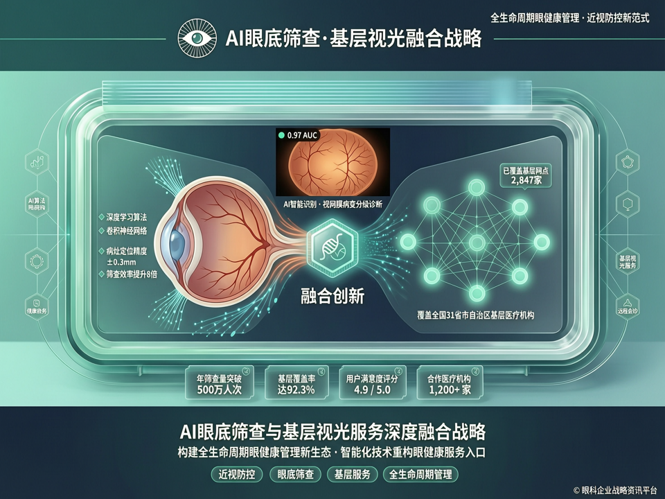 眼科企业“AI眼底筛查与基层视光服务融合”战略:以智能化技术重构眼健康管理新入口