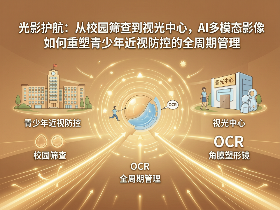 光影护航:从校园筛查到视光中心,AI多模态影像如何重塑青少年近视防控的全周期管理