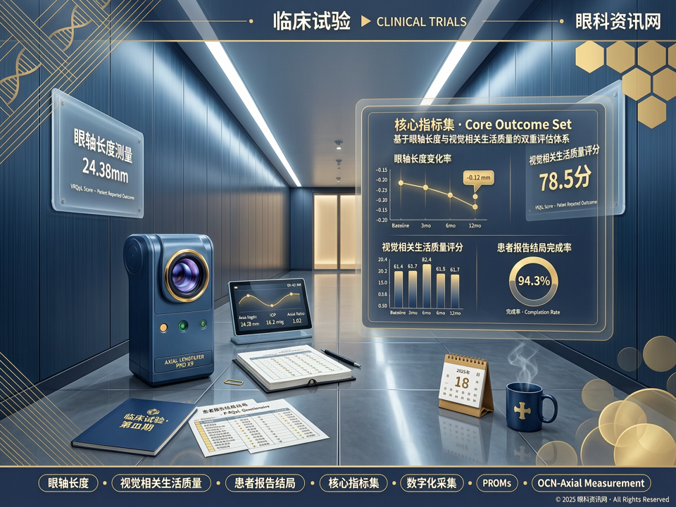 临床试验中患者为中心的结局指标:基于眼轴长度与视觉相关生活质量的双重评估