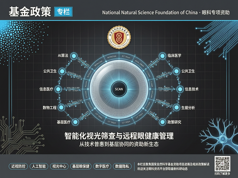 基金政策聚焦智能化视光筛查与远程眼健康管理:从技术普惠到基层协同的资助新生态