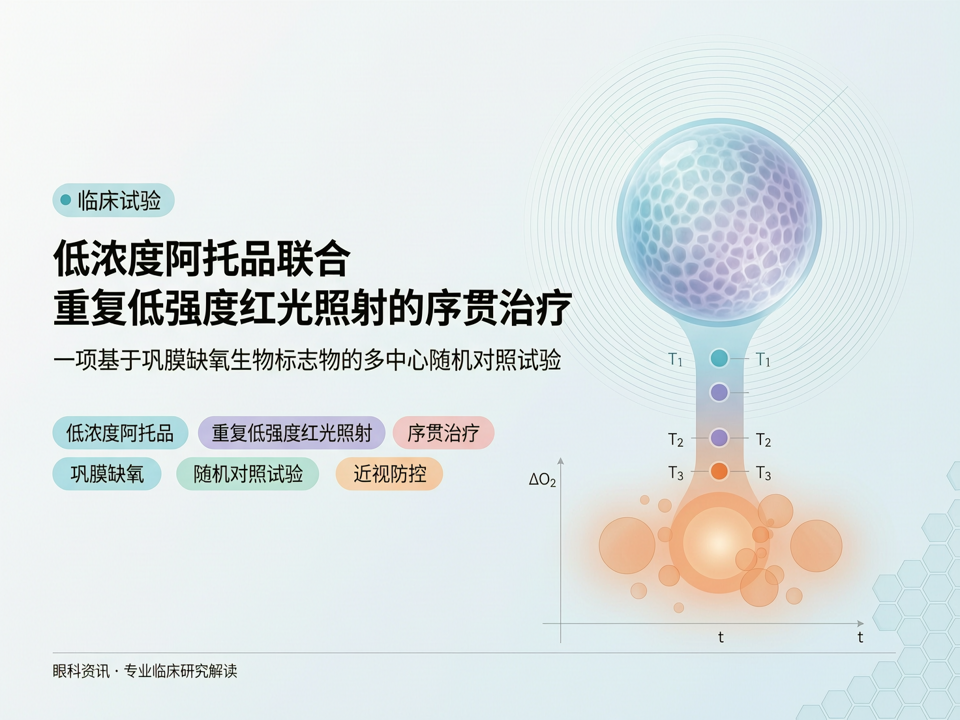 低浓度阿托品联合重复低强度红光照射的序贯治疗:一项基于巩膜缺氧生物标志物的多中心随机对照试验