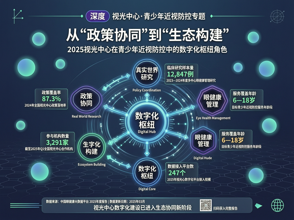 深度 | 从'政策协同'到'生态构建':2025视光中心在青少年近视防控中的数字化枢纽角色